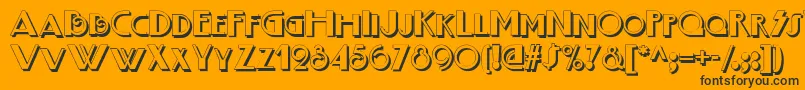 Boogienightsshadownf Font – Black Fonts on Orange Background