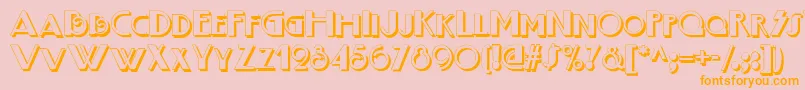 Boogienightsshadownf Font – Orange Fonts on Pink Background