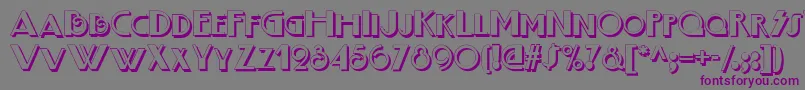 Boogienightsshadownf Font – Purple Fonts on Gray Background