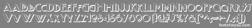 Boogienightsshadownf Font – White Fonts on Gray Background