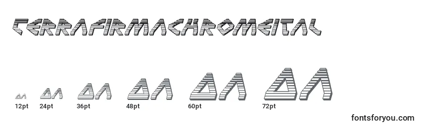 Größen der Schriftart Terrafirmachromeital