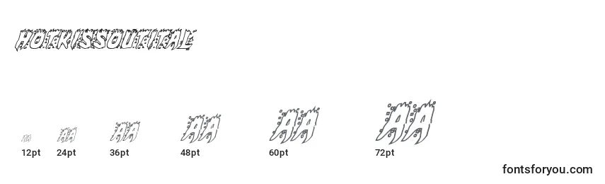Hotkissoutital Font Sizes