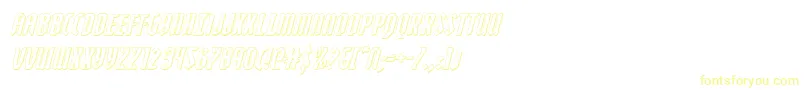 Zollern3Dital-Schriftart – Gelbe Schriften