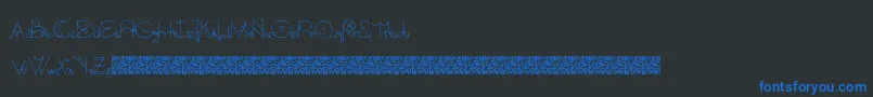 Blacksmith Font – Blue Fonts on Black Background