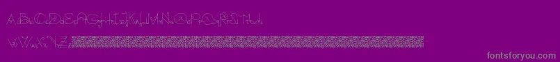 fuente Blacksmith – Fuentes Grises Sobre Fondo Morado