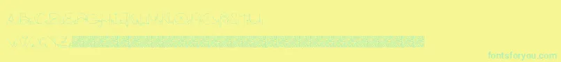 fuente Blacksmith – Fuentes Verdes Sobre Fondo Amarillo