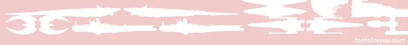 FamousSpaceships Font – White Fonts on Pink Background