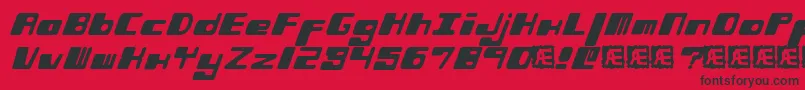 PhorfeitBrk Font – Black Fonts on Red Background