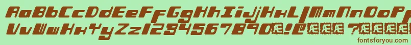 PhorfeitBrk Font – Brown Fonts on Green Background