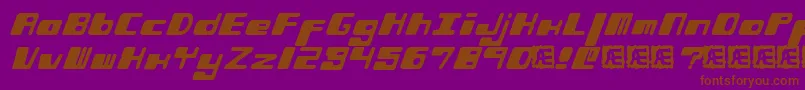 PhorfeitBrk Font – Brown Fonts on Purple Background