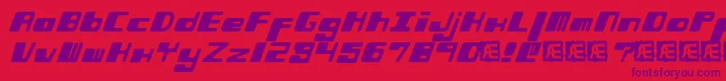 PhorfeitBrk Font – Purple Fonts on Red Background