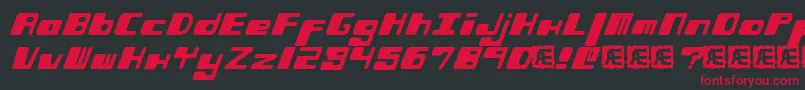 PhorfeitBrk Font – Red Fonts on Black Background