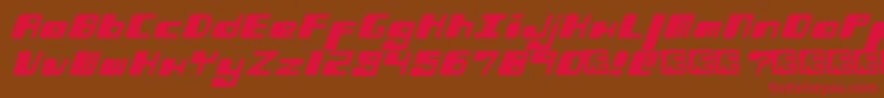 PhorfeitBrk Font – Red Fonts on Brown Background