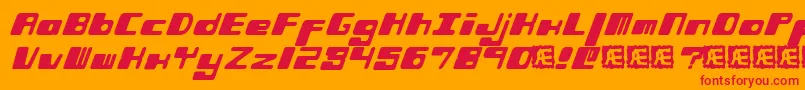 fuente PhorfeitBrk – Fuentes Rojas Sobre Fondo Naranja