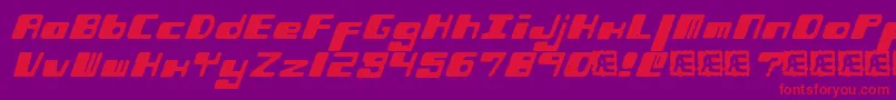 PhorfeitBrk Font – Red Fonts on Purple Background