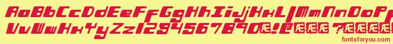 Шрифт PhorfeitBrk – красные шрифты на жёлтом фоне