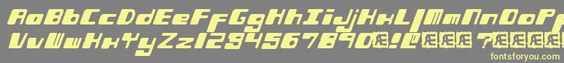 PhorfeitBrk Font – Yellow Fonts on Gray Background