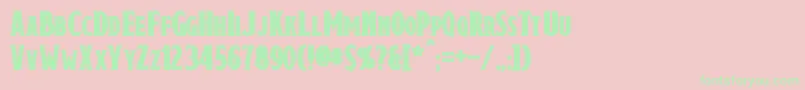 DraconisBold Font – Green Fonts on Pink Background