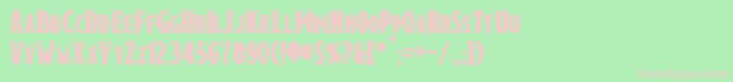 DraconisBold Font – Pink Fonts on Green Background