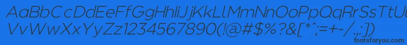 Regencielightaltobl Font – Black Fonts on Blue Background