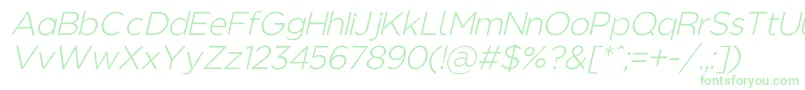 Regencielightaltobl Font – Green Fonts on White Background