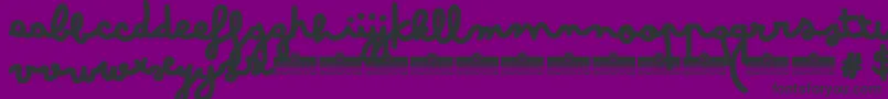 BimboJumboTrial Font – Black Fonts on Purple Background