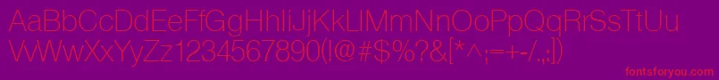 SanslhRegular Font – Red Fonts on Purple Background