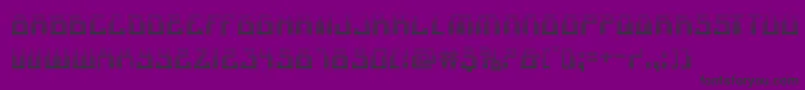 Шрифт 1968odysseygrad – чёрные шрифты на фиолетовом фоне