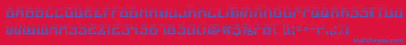 1968odysseygrad Font – Blue Fonts on Red Background
