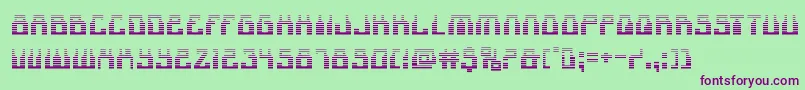 1968odysseygrad Font – Purple Fonts on Green Background