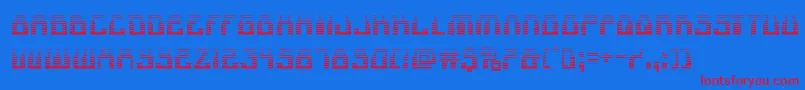 1968odysseygrad Font – Red Fonts on Blue Background