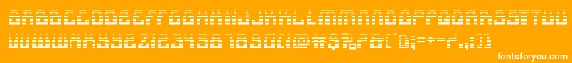 1968odysseygrad Font – White Fonts on Orange Background