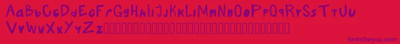 Boludos Font – Purple Fonts on Red Background
