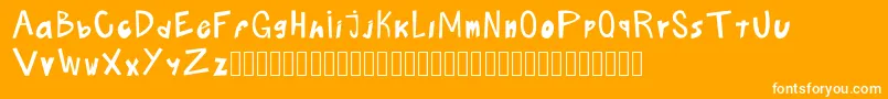 Boludos Font – White Fonts on Orange Background