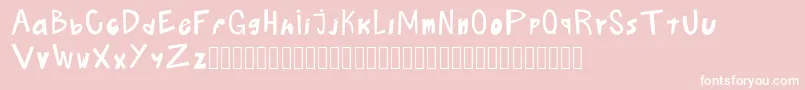 Boludos Font – White Fonts on Pink Background
