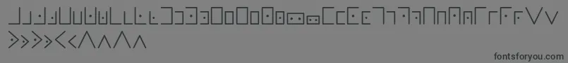 Masonicwriting Font – Black Fonts on Gray Background