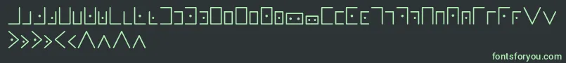 Шрифт Masonicwriting – зелёные шрифты на чёрном фоне