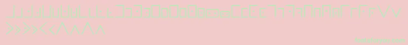 Police Masonicwriting – polices vertes sur fond rose