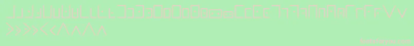 Masonicwriting Font – Pink Fonts on Green Background