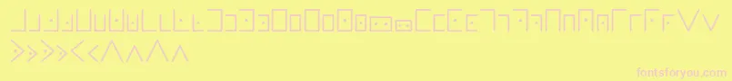 Masonicwriting Font – Pink Fonts on Yellow Background