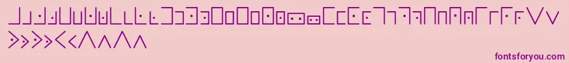 Masonicwriting Font – Purple Fonts on Pink Background
