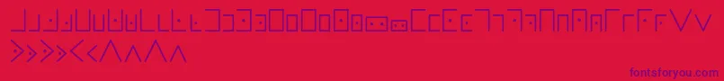Masonicwriting Font – Purple Fonts on Red Background