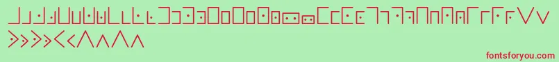 fuente Masonicwriting – Fuentes Rojas Sobre Fondo Verde