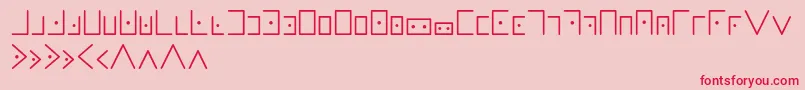 Masonicwriting Font – Red Fonts on Pink Background