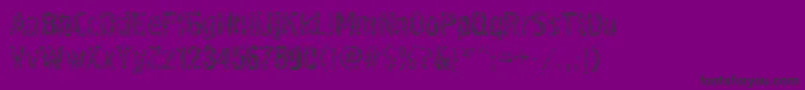 Czcionka Pollockc4 – czarne czcionki na fioletowym tle