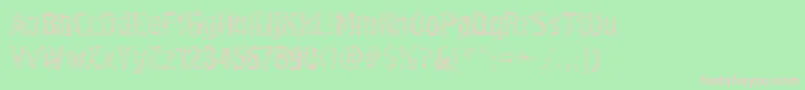 Pollockc4 Font – Pink Fonts on Green Background