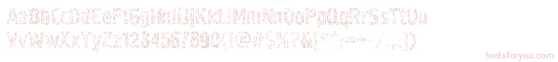 Pollockc4 Font – Pink Fonts on White Background