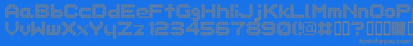 Подробнее о шрифте Dotspeci Шрифт Dotspeci – серые шрифты на синем фоне