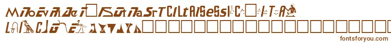 Шрифт SafariPlain – коричневые шрифты