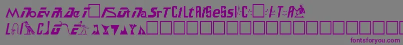 fuente SafariPlain – Fuentes Moradas Sobre Fondo Gris
